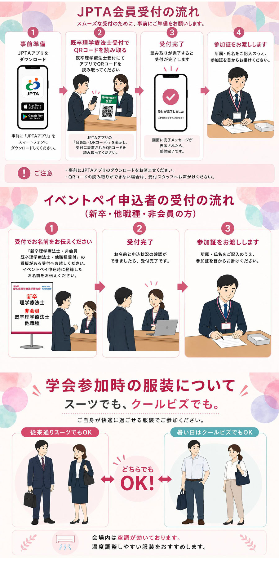 当日の受付方法について